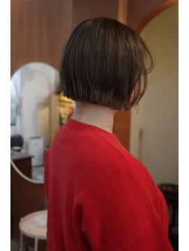 チャプター 問屋町(chapter) 髪質改善ミニボブパツっとボブブリーチなし透明感ケアカラー