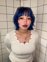 グラスペディア(graspedia) ハイトーン/デザインカラー/寒色系カラー/派手髪/ネイビー