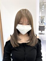 ネオリーブウリ 二子玉川店(Neolive uri) ミディアムヘア暗めカラーデザインカラーフェイスフレーミング