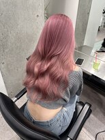サンクマーケット 渋谷(cinq MARKET)&nbsp;渋谷ピンクベージュカラーペールピンク顔周りレイヤー韓国
