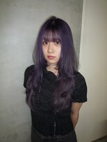 ヌル ヘア デザイン(nullus hair desigh)&nbsp;【nullus ai】ハッシュカット × ハイトーンカラー × パープル