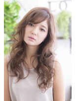 ミエル ヘア 新宿(miel hair)&nbsp;ブルージュアッシュと抜け感パーマで大人ガーリー！