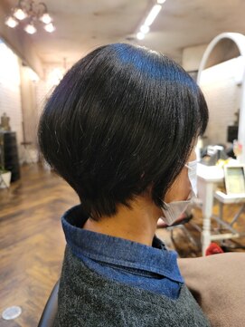 ベレッタ 楠葉店(veretta.) 【ボブヘア】横顔美人ショートボブ  /30代/40代/50代/髪質改善