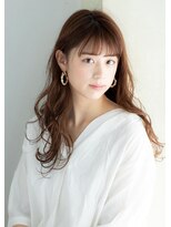 ヘアーアートシフォン 川口東口店(hair art chiffon)&nbsp;ダークアッシュの大人ガーリーロングヘア