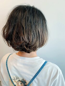 ピュアソウル(Pure Soul) ニューヨークドライカット×3Dハイライト×ラウンドマッシュボブ