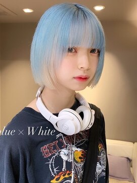 ベレーザ 渋谷(BELEZA) ba1153インナーカラーAラインボブロブヘアニュアンスカラー