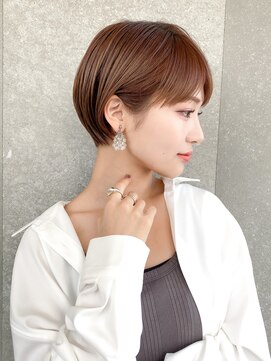 ロンド レグリーズ 立川(Lond leglise) ショート×顔周り×前髪×シルキーベージュ×グレージュカラー