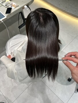 ロンドメリア 天神大名店(Lond Melia) ★くびレイヤーエモージュインナーグレージュ前髪ピンクベージュ