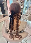 大人ツインの編みおろし