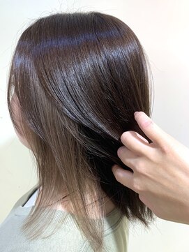 アズール 草加(azule) グレージュ×ブラウン　イヤリングカラー