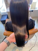 サード(ThairD) 髪質改善/縮毛矯正/ことりベージュ/レイヤーロング/30代40代50代