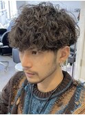 波巻きスパイラルパーマツイストパーマ波巻きパーマメンズパーマ