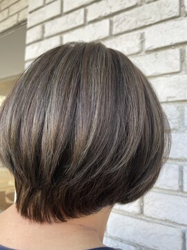 オーガニックエコ 川越(organic+eco) ショートボブ×グレージュハイライト