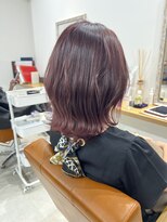 ネイロ 錦糸町(NeiRo)&nbsp;ハッシュカットフルバング似合わせカットレッドブラウン