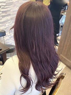 ヘアークリアー せんげん台 美髪 大人可愛い20代30代40代 ピンクバイオレットカラー 艶感◎