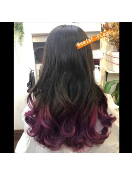 ビー ファーストフラッグス 鹿児島本店(Bee 1st FLags) グラデーションカラー：ヴァイオレッドピンク《Bee1st bySHOKO》