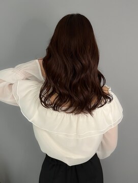 グロウバイニューヨークニューヨーク(Grow by NYNY) 【坂本】セミロング×カシスブラウン×コテ巻き