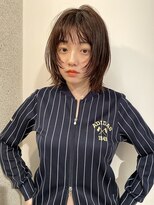 マイル 渋谷(mile)&nbsp;ナチュラルウルフ×ブリーチなしグレージュカラー