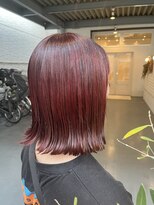 シダ(sida)&nbsp;「ブリーチなし　ワンカラー　ローズレッド」