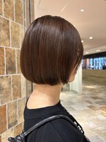 ピークアブー アヴェダ アトレ恵比寿(PEEK-A-BOO AVEDA) 丸みボブ ワンレングス 前髪なし 耳かけボブ 大人可愛い