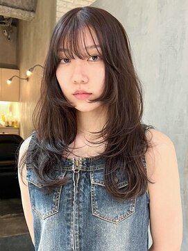 アイティー バイ アルバム 中野店(IT by ALBUM) オリーブカラー秋色ウェーブパーマ_ba480801