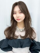 アイティーバイアルバム 松戸店(IT by ALBUM)&nbsp;秋色透明感カラーオリーブカラーウルフレイヤーロング_F0022