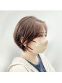 丸みショート ショート 熊本ショート 熊本美容室 ruen 右田莉奈