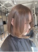 ボブ×アッシュブラウン
