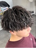 フィフス トウキョウ (fifth TOKYO) 渋谷緩め波巻きスパイラルパーママッシュメンズハイライト