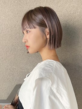ガーデン 渋谷(GARDEN) 小顔外ハネボブダークアッシュ大人ガーリー似合わせカット