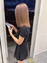 美容室 サワコ 国府店(SAWAKO) 夜ライトも可愛い柔色ミルクティーベージュ