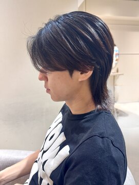 クレビアテン(CreBiA ten_) センターパート　ダウンパーマ　ニュアンスパーマ