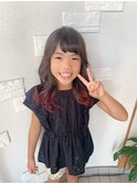 キッズのダブルカラー