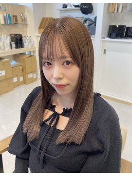 シアーベージュ × さらつやストレート