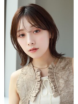 20代30代40代伸ばしかけヘアツヤ髪スタイルブリーチなしカラー