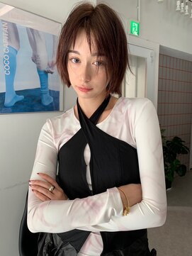 ペレ 原宿(PELE) 着物ヘア/大人ガーリー/ダークアッシュ/似合わせカット/原宿