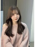 透明感ベージュ大人ガーリー似合わせレイヤー