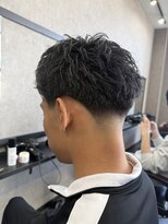 ウルモードバイササ(URU mode by SASA) テーパーフェード×スパイキーパーマ