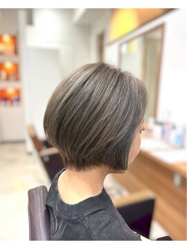 ティーシースペース 元住吉店(T.C.SPACE) 【大人のグレージュ】白髪ぼかしで上品な透明感カラー
