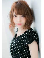 ローレン(LOREN)&nbsp;＊LOREN＊ショートボブ×ふわ揺れパーマ×ピンクモーブカラー