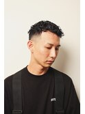 サイドパートショートセミウェットワイルドツーブロックテクノ1