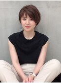 小顔ショート デザインカラー