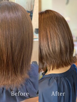 アークスヘアー ダークべージュ大人かわいい♪小顔見せ☆丸みくびれショート