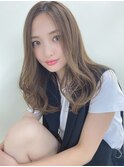 シアカラー/デジパ/抜け感ヘア/透明感ベージュ