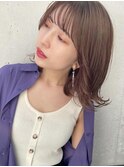 ナチュラル☆外ハネミディ