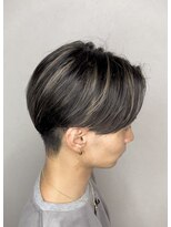 スキル(SKILL) 曲がる縮毛/毛流れセンターパート/ハイライト