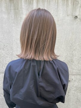 ロンドプロフィール 浦和(Lond profil) グレージュ　切りっぱなしボブ