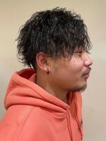 スカイ 亀戸店 (sky)&nbsp;ハイライト/マッシュパーマ/アッシュブラック<理容室>[亀戸]