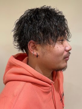 スカイ 亀戸店 (sky) ハイライト/マッシュパーマ/アッシュブラック<理容室>[亀戸]