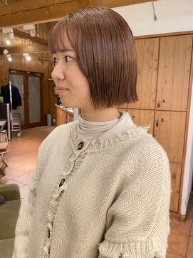 ラパンセベージュ(LA PENSEE BEIGE) LA PENSEE / beige 田川 / ぱつっとボブ/ピンクベージュ